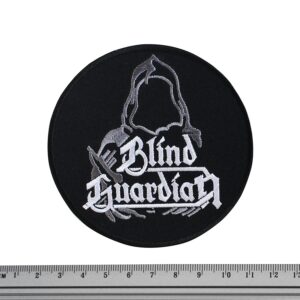 Метъл нашивка Blind Guardian Logo със сребриста бродерия на пазител