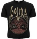 Черна метъл тениска на Gojira с щампа на Дървото на живота от албума The Link