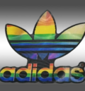 3D стикер на Adidas с променящи цветове