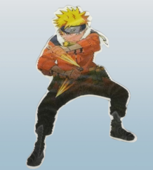 Naruto водоустойчив 3D стикер 5 лв
