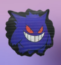 Pokémon Gengar здрав малък 3D стикер