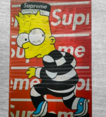 3D стикер с bart simpson, готини стикери