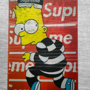 3D стикер с bart simpson, готини стикери
