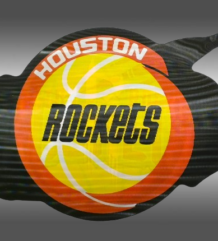 Houston Rockets 3D стикер - Топ качество
