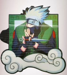 Naruto-Kakashi 3D стикер водоустойчив