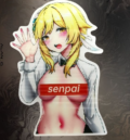 Хентай Genshin Impact стикер с Lumine Waifu