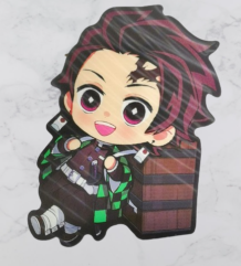 Demon Slayer голям 3D стикер с Tanjiro