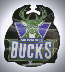 Milwaukee Bucks 3D стикер 7 лв
