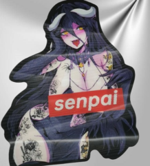 Gyaru Albedo еротичен стикер за залепване