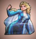 Водоустойчив 3D стикер с Elsa от Frozen