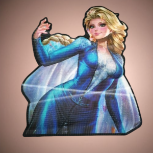 Водоустойчив 3D стикер с Elsa от Frozen