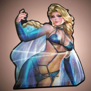 Водоустойчив 3D стикер с Elsa от Frozen - Hover Image