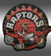 3D водоустойчив стикер с Toronto Raptors