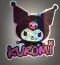 Kuromi стикер с холограмен ефект 7 лв