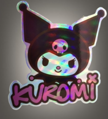 Kuromi стикер с холограмен ефект 7 лв