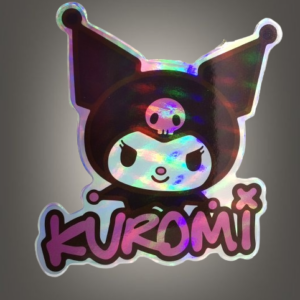 Kuromi стикер с холограмен ефект 7 лв