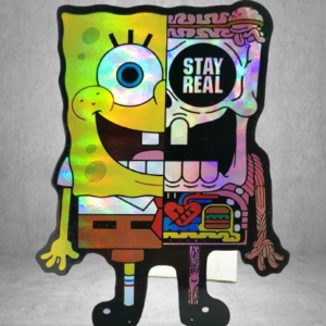Холограмен стикер на SpongeBob Спондж Боб