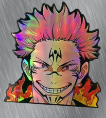 Jujutsu Kaisen голям холограмен стикер 7 лв