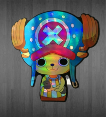 Tony Tony Chopper страхотен холограмен стикер