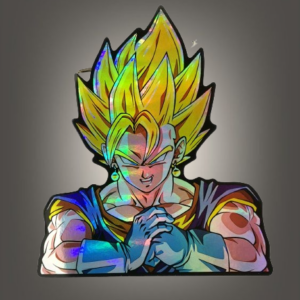 Vegito Dragon Ball голям холограмен стикер