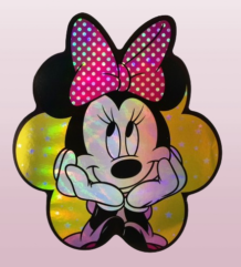 Minnie Mouse холограмен стикер 7 лв