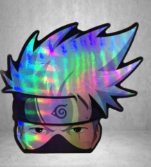 Холограмен стикер за залепване на Kakashi