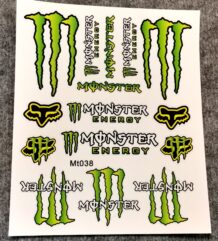 Monster Energy стикери с високо качество