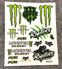 Monster Energy, Raptors и Fox стикери за декорация