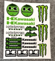 Висококачествени стикери на Kawasaki, Monster