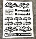 Kомплект висококачествени стикери Ninja и Kawasaki