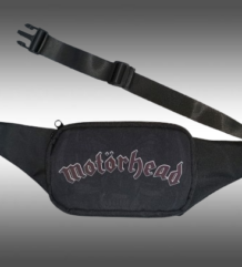 Черна текстилна чанта за кръста Motorhead с голямо лого