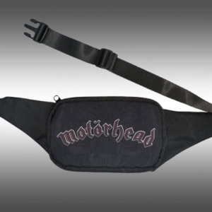 Черна текстилна чанта за кръста Motorhead с голямо лого