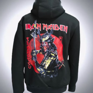 Мъжки суичер с цип Iron Maiden "Senjutsu" черен памук - Hover Image