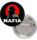 Ретро значка мафиот в черен костюм - Mafia