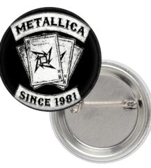 Значка на Metallica since 1981 с картите