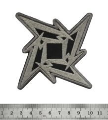 Нашивка Metallica Star Logo със сребриста бродерия на звезда
