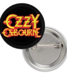 Значка на Ozzy Osbourne с жълто лого