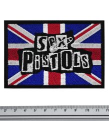 Рок нашивка Sex Pistols с британското знаме Union Jack