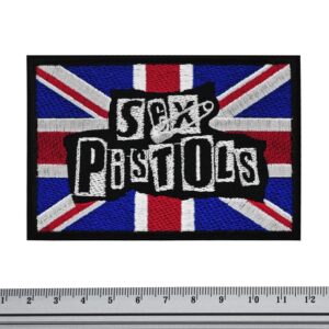 Рок нашивка Sex Pistols с британското знаме Union Jack