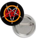 Значка на Slayer с меч пентаграм и надпис