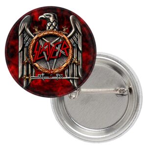 Значка на Slayer с цветен орел, капачка