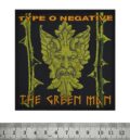 Метъл нашивка Type O Negative The Green Man със зелена бродерия на горско лице