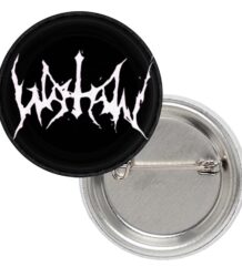 Значка на Watain с надписа в бяло