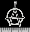 Пънкарски медальон със знака anarchy