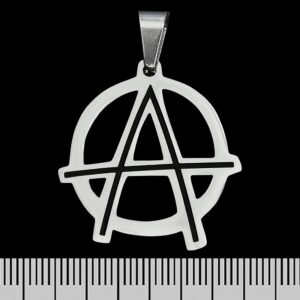 Пънкарски медальон със знака anarchy