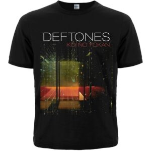 Черна памучна рок тениска Deftones Koi No Yokan с обложката на албума