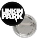 Значка на Linkin Park с бял надпис
