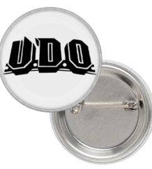 Значка на U.D.O. с черното лого
