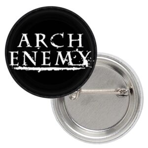 Значка на Arch Enemy с надписа в бяло