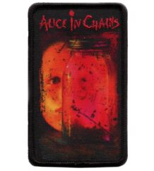Правоъгълна гръндж нашивка Alice In Chains Jar Of Flies с дизайн от албума